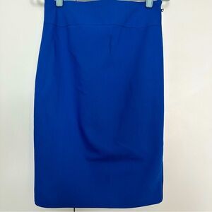 Express bright blue pencil skirt